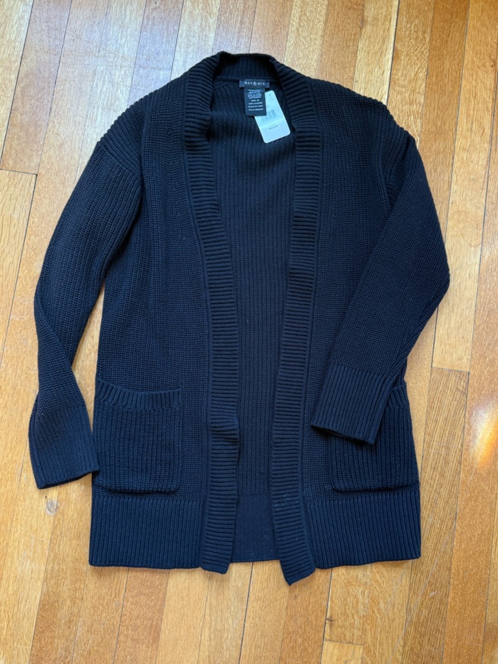 Madewell Black Ribbed Knit Sweater